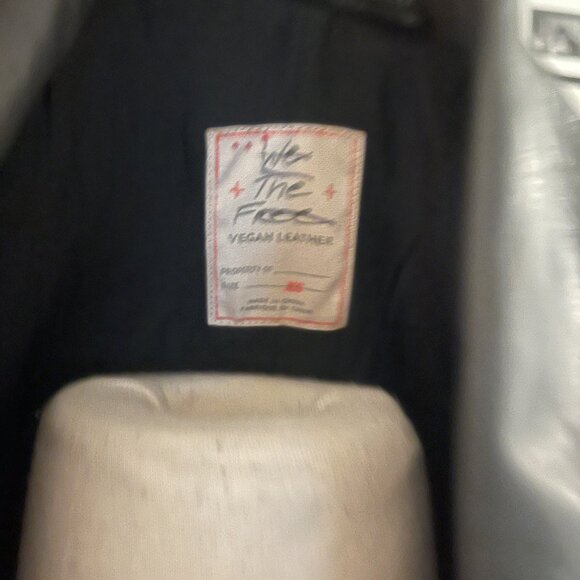 Free People Isabelle Vegan Moto Jacket NWOT Size XS - Picture 9 of 12